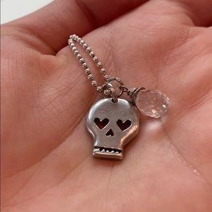 Sweet sterling silver skull